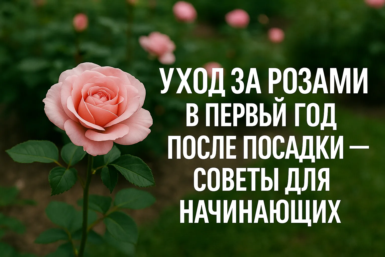 Уход за розами в первый год после посадки